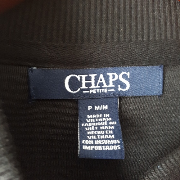 Chaps Stretch Velour Bomber Jacket - Picture 2 of 4